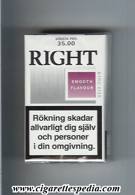 right with small square smooth flavour ks 20 s sweden