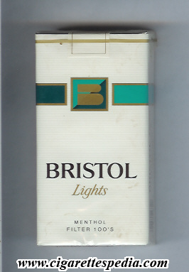 bristol american version lights menthol l 20 s usa
