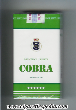 cobra american blend menthol lights l 20 s armenia
