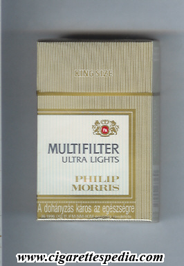 multifilter philip morris pm in the middle ultra lights ks 20 h hungary usa
