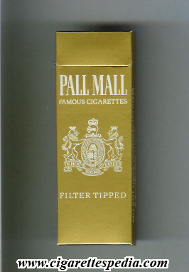 pall mall american version famous cigarettes filter tipped l 4 h gold usa