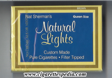 nat sherman s natural lights brown s 20 b usa