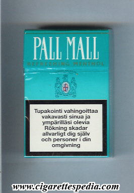 pall mall american version famous american cigarettes refreshing menthol ks 20 h finland usa