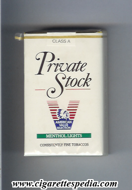 private stock design 2 with characteristics on line menthol lights ks 20 s usa