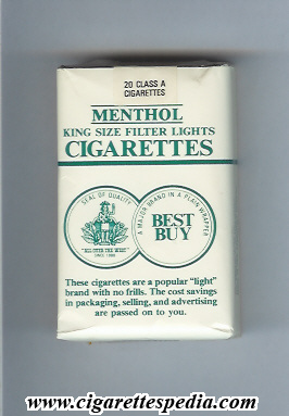 best buy cigarettes menthol lights ks 20 s usa
