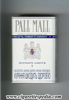 pall mall american version famous american cigarettes ultimate lights 1 ks 20 h ukraine usa