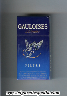 gauloises blondes with half ring filtre ks 10 h blue france