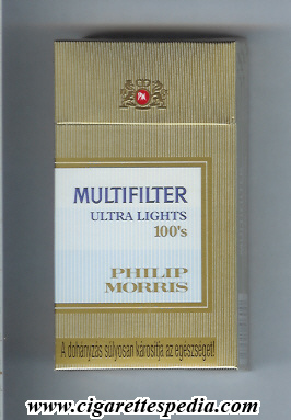 multifilter philip morris pm from above ultra lights l 20 h hungary