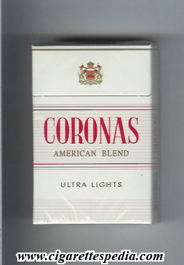 coronas american blend ultra lights ks 20 h spain