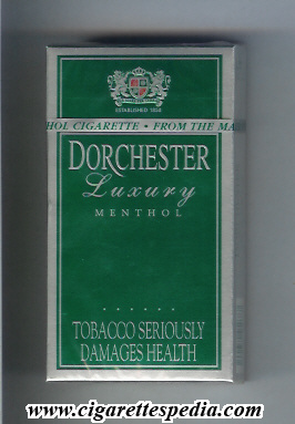 dorchester luxury menthol l 20 h green england