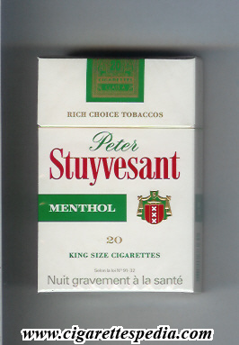 peter stuyvesant menthol ks 20 h holland