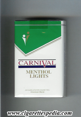 carnival south korean version menthol lights ks 20 s south korea