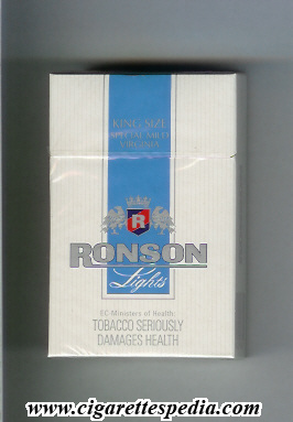 ronson lights special mild virginia ks 20 h white blue germany