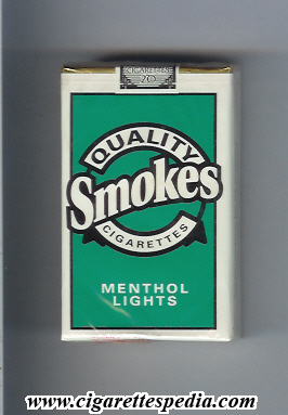 quality smokes menthol lights ks 20 s usa