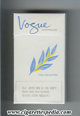 vogue dutch version name from above superslims 4 mg charcoal filter l 20 h south korea