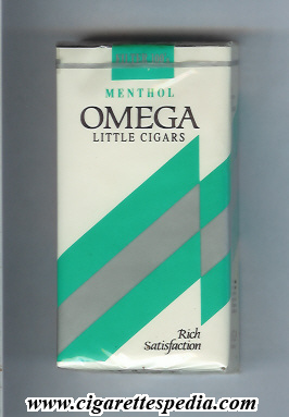 omega american version little cigars rich satisfacton menthol l 20 s usa