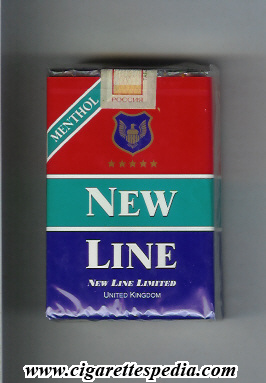 new line english version menthol american blend ks 20 s russia england