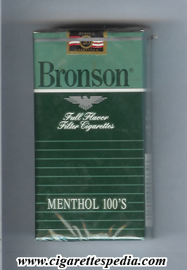 bronson full flavor menthol l 20 s dark green light green usa