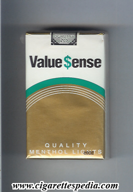 value sense quality menthol lights ks 20 s usa