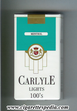 carlyle paraguayan version lights menthol l 20 s usa paraguay