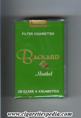backard menthol ks 20 s colombia england