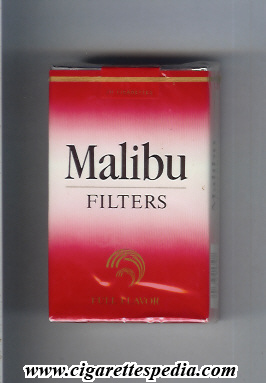 malibu american version horizontal name filters full flavor ks 20 s usa