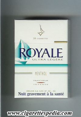 royale french version royale in the middle ultra legere menthol ks 20 h france