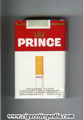 prince with cigarette of blends ks 20 s portugal and denmark