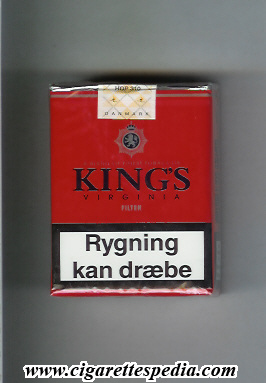 king s virginia filter s 20 s red denmark