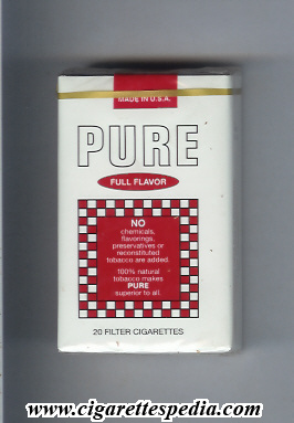 pure with square full flavor ks 20 s usa