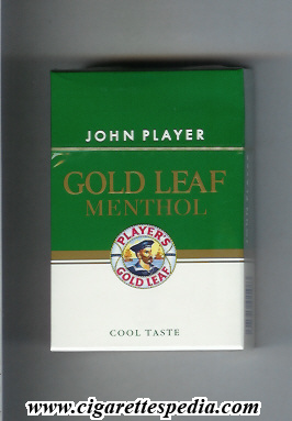 player s gold leaf john player menthol ks 20 h green white sri lanka