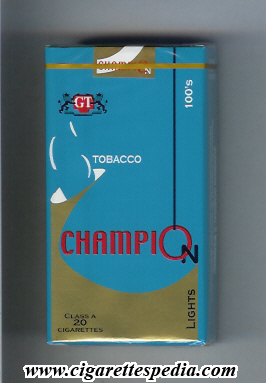 Tilbageholde eksekverbar Mærkelig Champion (colombian version) (Lights) L-20-S - USA and Colombia - Cigarettes  Pedia