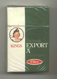 Export 'A'- KS-20-B - Canada - Cigarettes Pedia