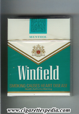 winfield australian version menthol ks 25 h green white australia