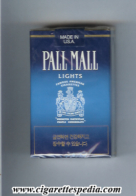pall mall american version famous american cigarettes lights ks 20 s usa