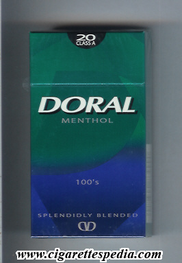 doral splendidly blended menthol l 20 h usa