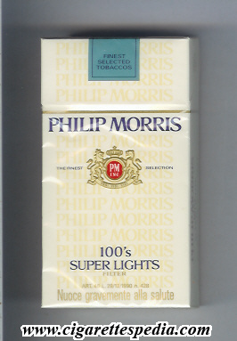 philip morris design 6 super lights l 20 h usa