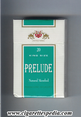 prelude natural menthol ks 20 h white green chile usa