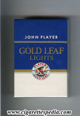 player s gold leaf john player lights ks 20 h blue white cuprus