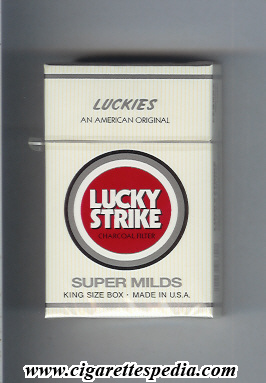 lucky strike luckies an american original super milds ks 20 h japan usa