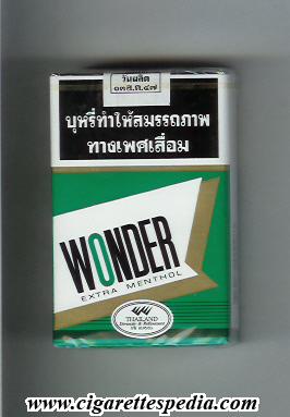 wonder extra menthol ks 20 s thailand