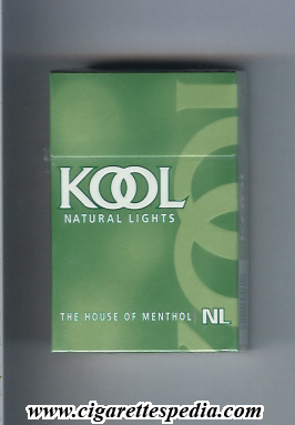 kool design 2 the house of menthol natural lights ks 20 h usa