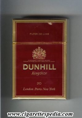 dunhill english version filter de luxe ks 20 h yugoslavia england