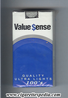 value sense quality ultra lights l 20 s usa
