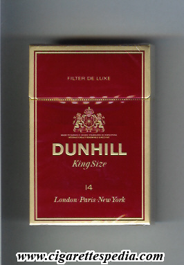 dunhill english version filter de luxe ks 14 h malaysia