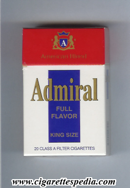 admiral full flavor american blend ks 20 h gambia greece