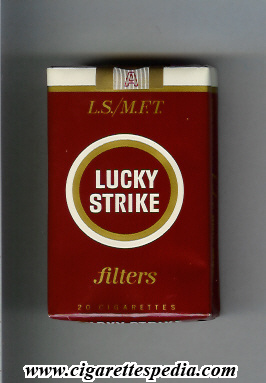 lucky strike l s m f t filters ks 20 s red usa