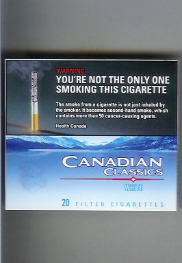 Canadian Classics White (version 2) S-20-B - Canada - Cigarettes Pedia