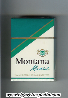 Montana Mexican Version Menthol Ks 20 H Mexico Cigarettes Pedia
