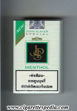 Jps Menthol Ks 20 S White And Black Thailand And England Cigarettes Pedia